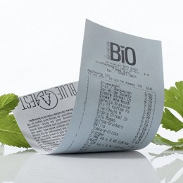 Blue4est receipt roll, thermal paper, 57mm, Longlife, EC-Cash, light blue - 55057-10014