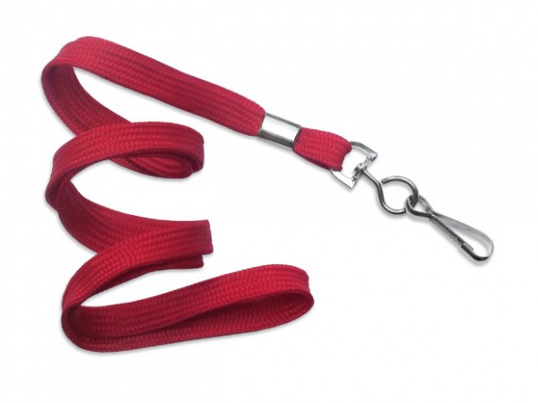 Classic Flach-Lanyard, rot, 10mm