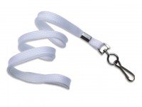 Classic Flach-Lanyard, weiß, 10mm Classic Flach-Lanyard, weiß, 10mm