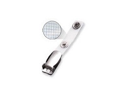 Metall-Hosenträgerclip mit verstärktem Vinylstrap Metalldruckknopfverschluss