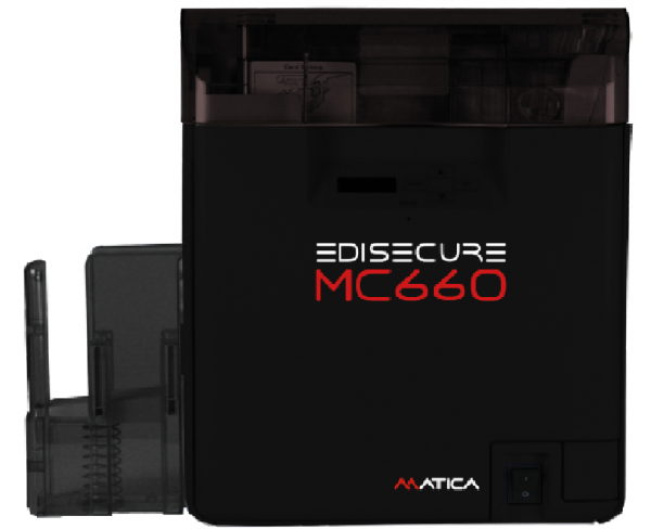 Matica EDIsecure MC660, 600 dpi, Magnetstreifen hochauflösender Re-Transfer Kartendrucker