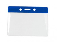 Kartenhalter Vinyl Querformat blau Farbbalken Kartenhalter Vinyl Querformat blau Farbbalken