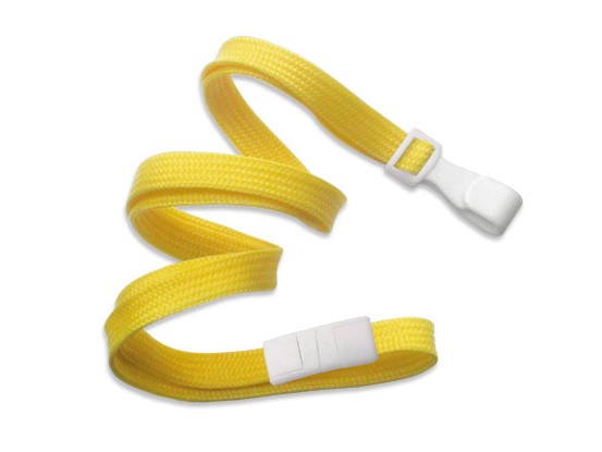 Classic Flach Lanyard, gelb, 10mm