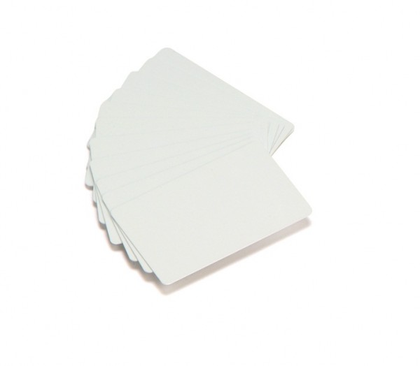 Plastic cards PVC white 0.254 mm