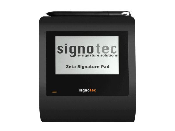 Signotec Unterschriftenpad Zeta, mit Hintergrundbeleuchtung