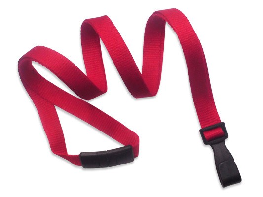 PET Recycling Lanyard EcoLine, flach, 10mm