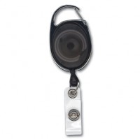 Kartenjojo m.Karabiner schwarz mattiert Vinylstrap transparent Kartenjojo m.Karabiner schwarz mattiert Vinylstrap transparent