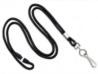 Classic Rund-Lanyard, schwarz, 3mm Classic Rund-Lanyard, schwarz, 3mm