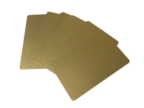 Zebra Premier Karten gold 0,76mm