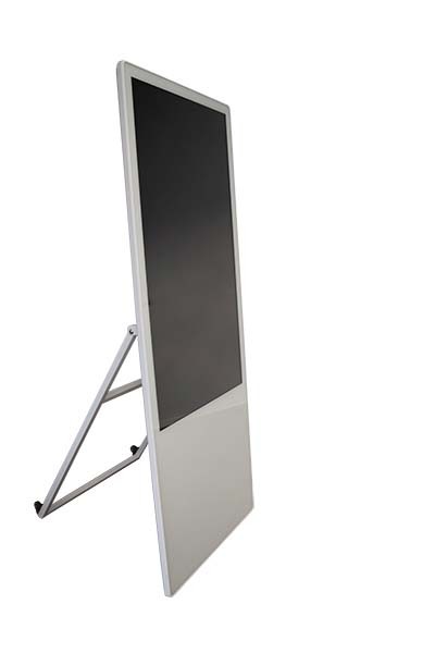 Digitaler Kundenstopper Indoor, weiß