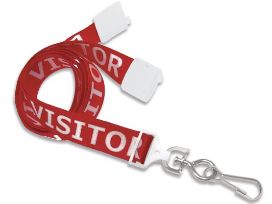 UltraWeave VISITOR Lanyard, rot, 16mm