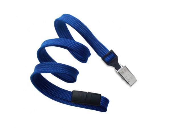 Classic Flach Lanyard, königsblau, 10mm